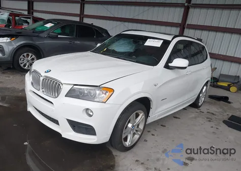 2014 BMW X3 xDrive35I z USA, uszkodzony, nr VIN 5UXWX7C51E0E77941